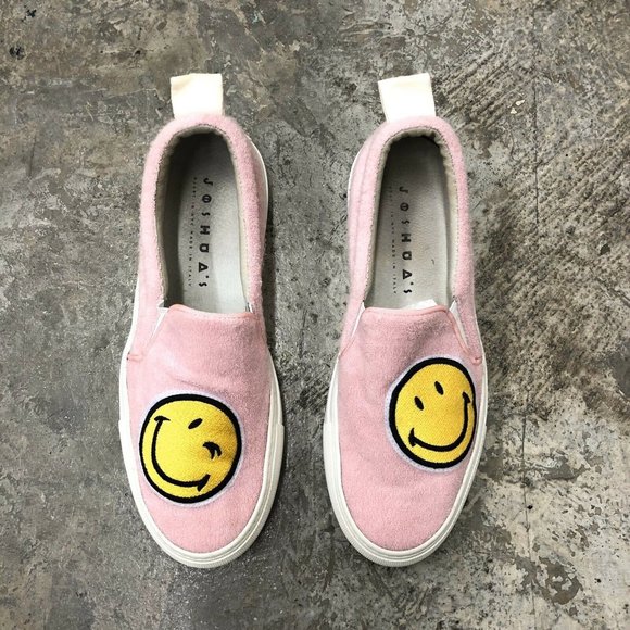 Joshua Sanders Slip On Sneakers Smile Pink Felt 39 - Picture 1 of 8